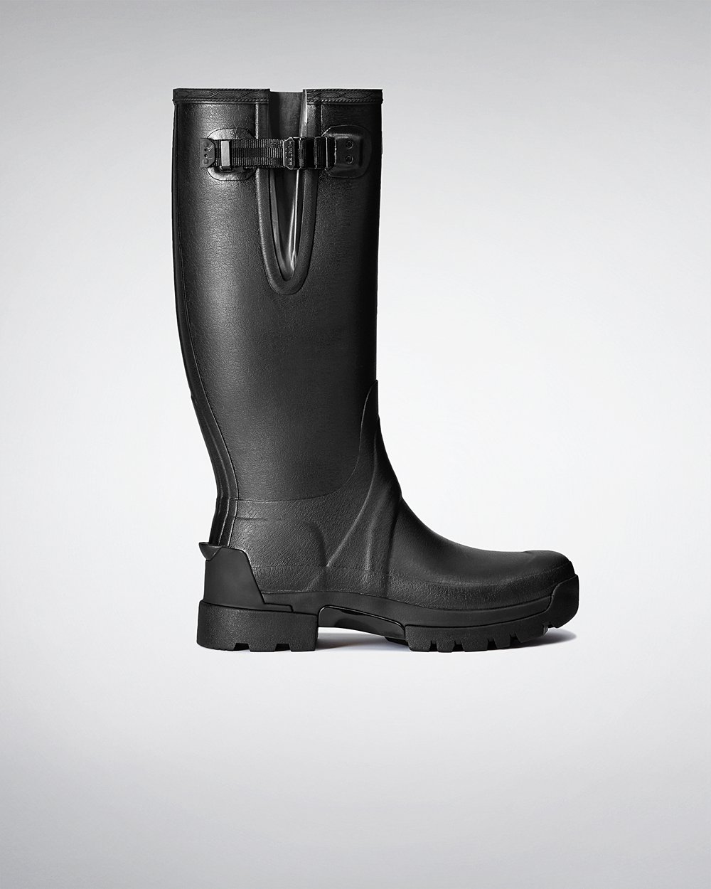 Mens Tall Rain Boots - Hunter Balmoral Adjustable 3Mm Neoprene (97PTVOHZI) - Black